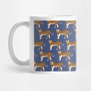 Amazing Tiger on navy Mug